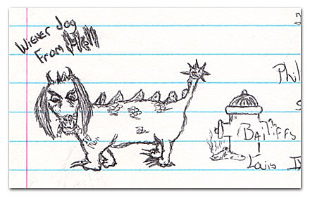 Humor, Horror, and Heavy Metal: Weiner Dog From Hell!!! Humor From Hell!!! Watch out for this Demon Doggy.